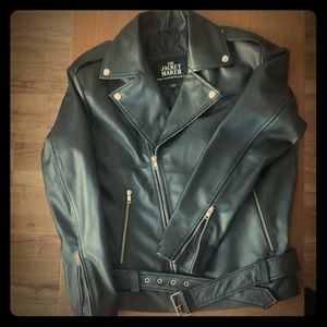 Small Jacket Maker leather biker jacket